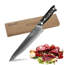 SUNNCEKO 8 дюймов японский дамасский стальной нож шеф-повара кухонные ножи с 8 дюймов кухонный нож точилка бар стержень G10 Ручка