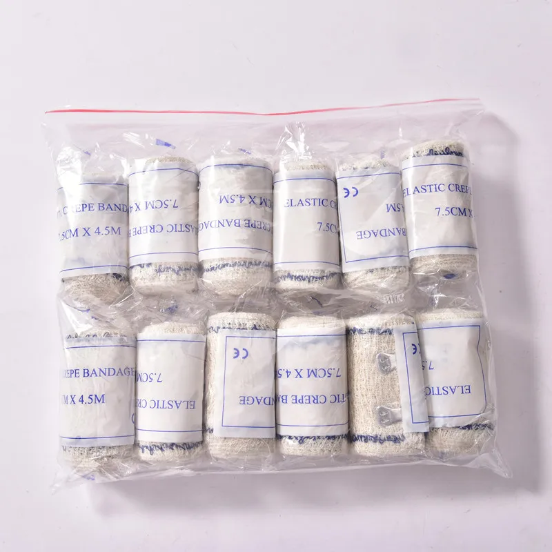 12 rolls  High stretch spandex bandage sports training sprain ankle protective wrinkle bandage medical first aid elastic bandage (5)