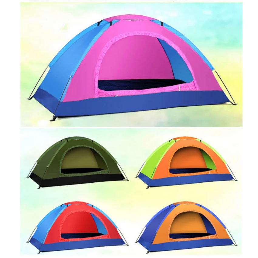 

Free shipping Single Person camping tent beach tent warm ultra-light picnic field survival fishing waterproof garden