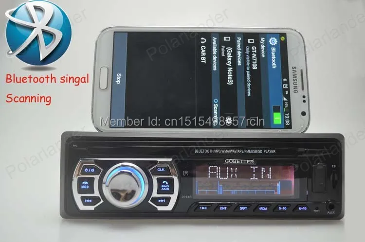 1 Din Автомобильный MP3 плеер Поддержка Bluetooth USB SD автомобильный Радио стерео может