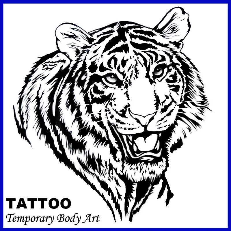 Sexy Temporary Tattoo Stickers Temporary Body Art Supermodel Stencil Designs Waterproof Tiger Tattoo Pattern Sticker Bom Tattoo Devicetattoo Apparel Aliexpress
