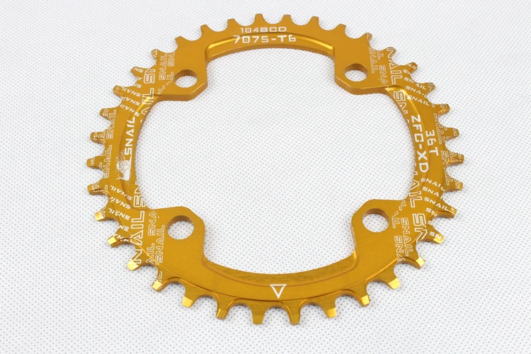 104bcd Форма Велосипедный Спорт Адреналин chainwheel узкий широкий Звездочка 32 т/34 Т/36 т a7075 Сплав Звезду велосипед овальный