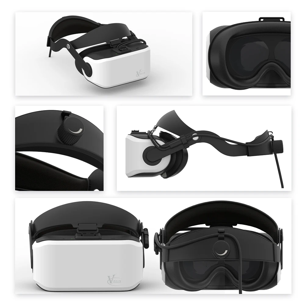 VIULUX V8 3D очки головы VR шлем игра фильм ПК подключен виртуальной реальности