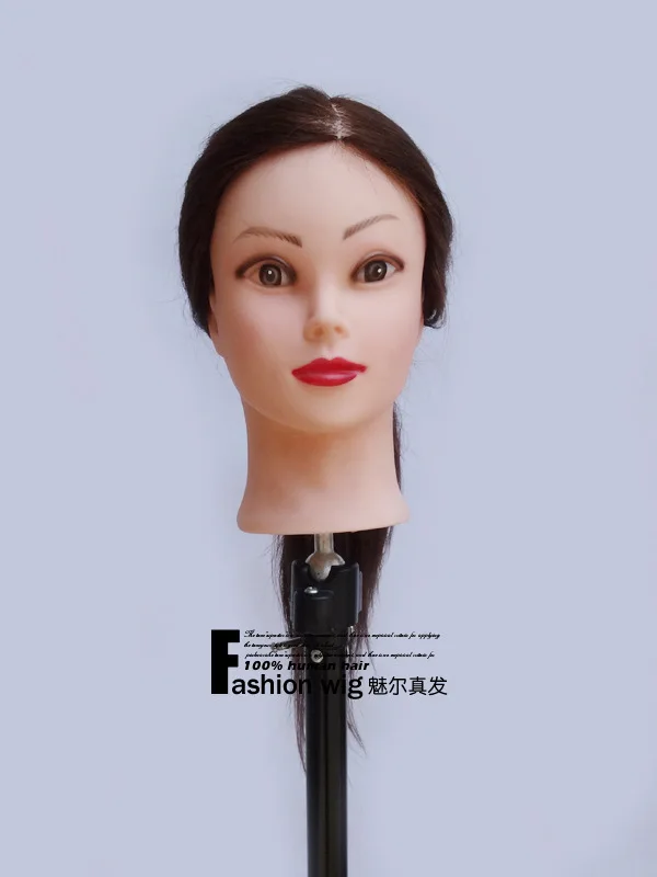 2015 New Style Salon 100 Real Human Hair Training Head Human Hair