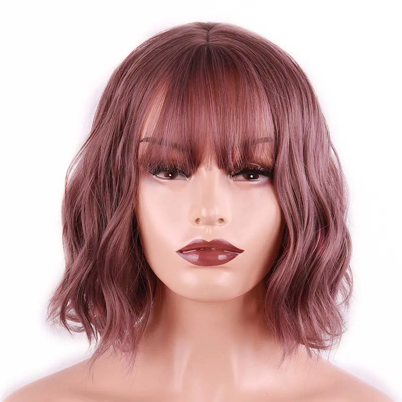 

LISI HAIR 24 inch/12inch Long Wave Bangs Black Brown 8 Colors Available Wigs For Women Synthetic Hair High Temperature Fiber