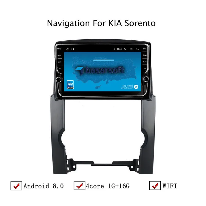 

10.1" Android 8.1 Car GPS Navigation For Kia Sorento 2009 2010 2011 2012 Car Radio Stereo Head Unit ,Top Car Accessories