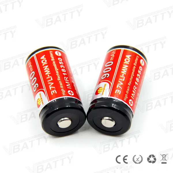 900mah 18350 3.7V 1