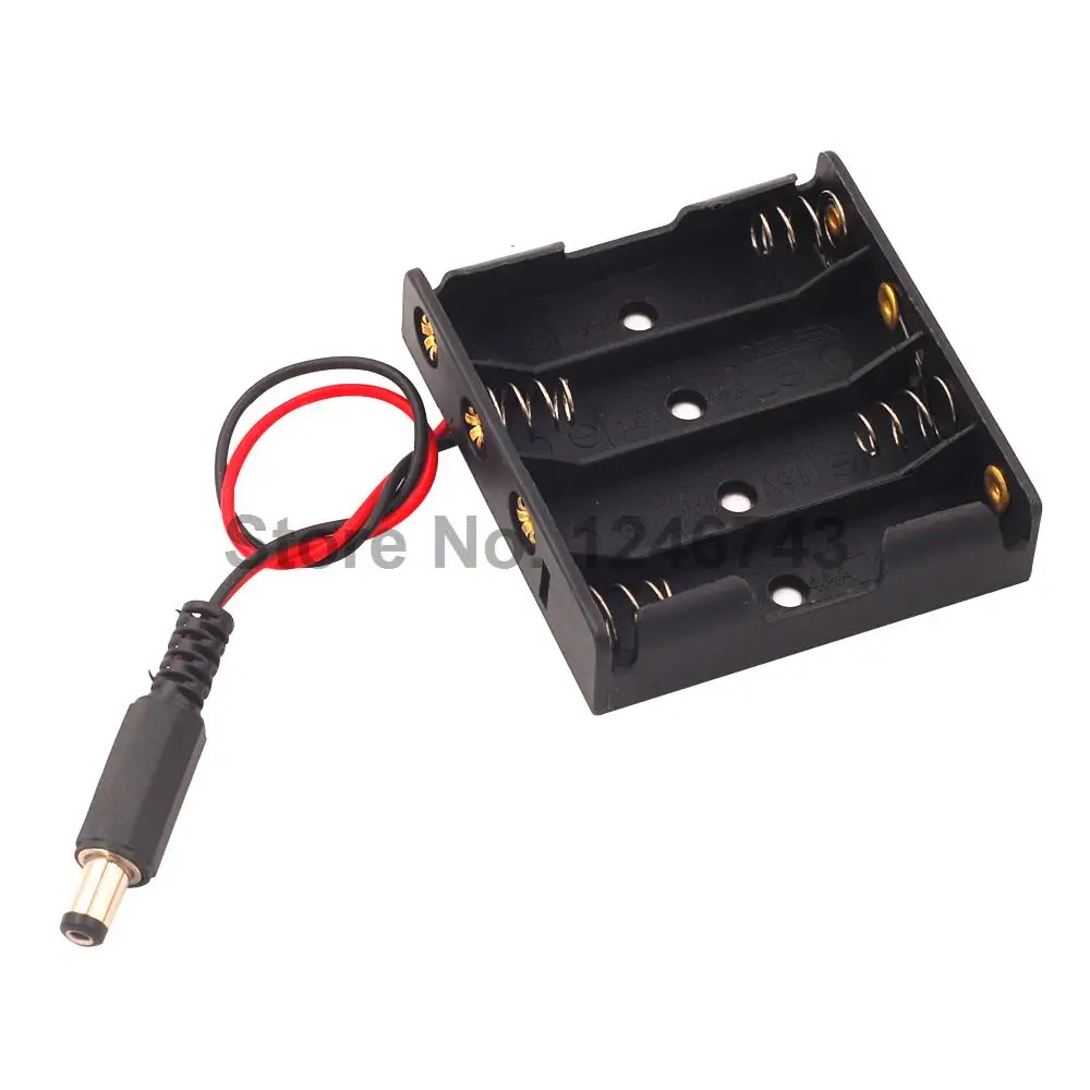

4XX 5 AA Battery Box 6V Power Box box with DC5.5*2.1