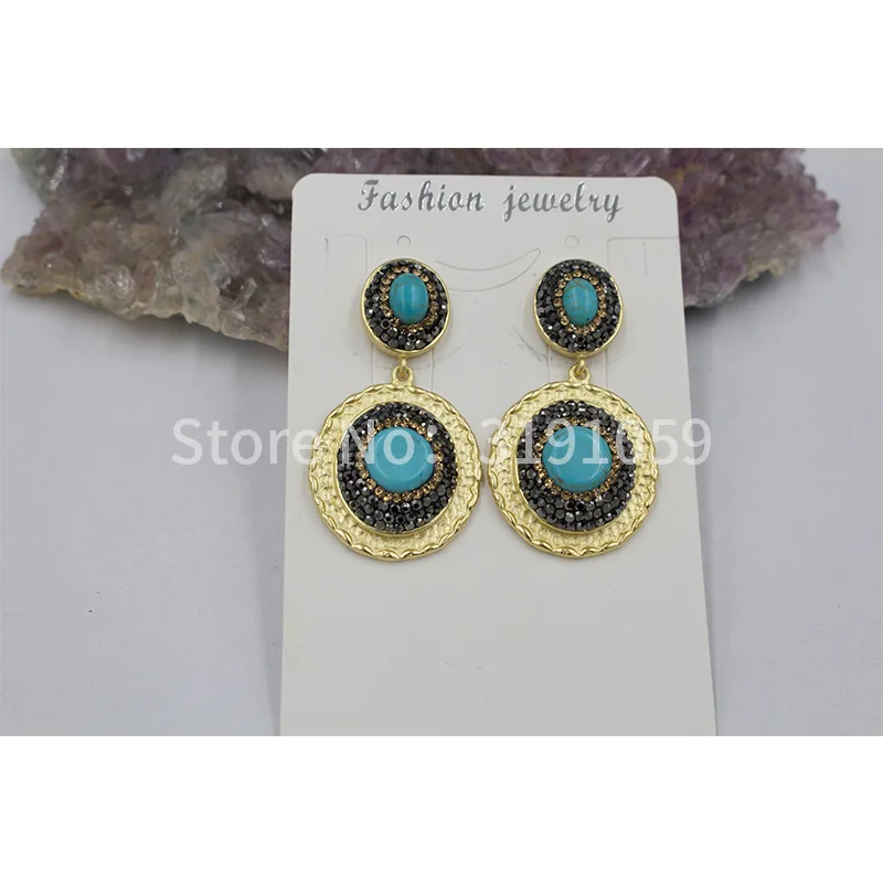 

Handmade spot Bohemian foreign trade jewelry circular retro earrings with a hot sale of hot style earrings
