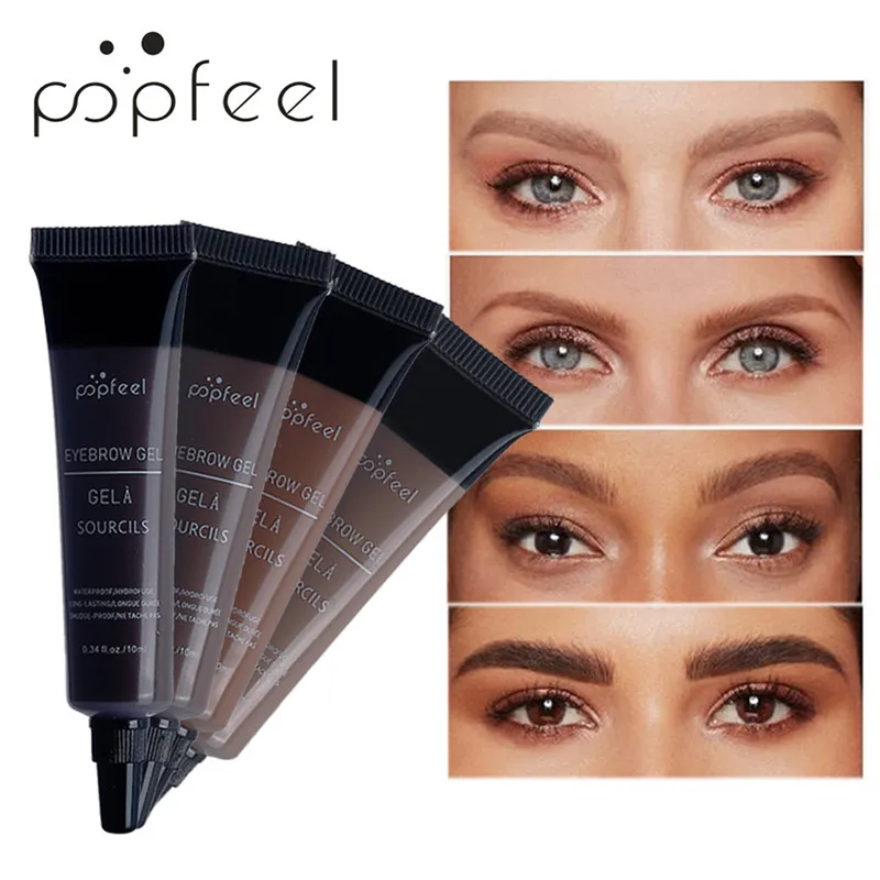 

1 Pcs Eyebrow Gel Black Coffee Gray Peel Off Eye Brow Tattoo Shadow Eyebrow Gel Cosmetics Makeup for Women Pigment Long-lasting