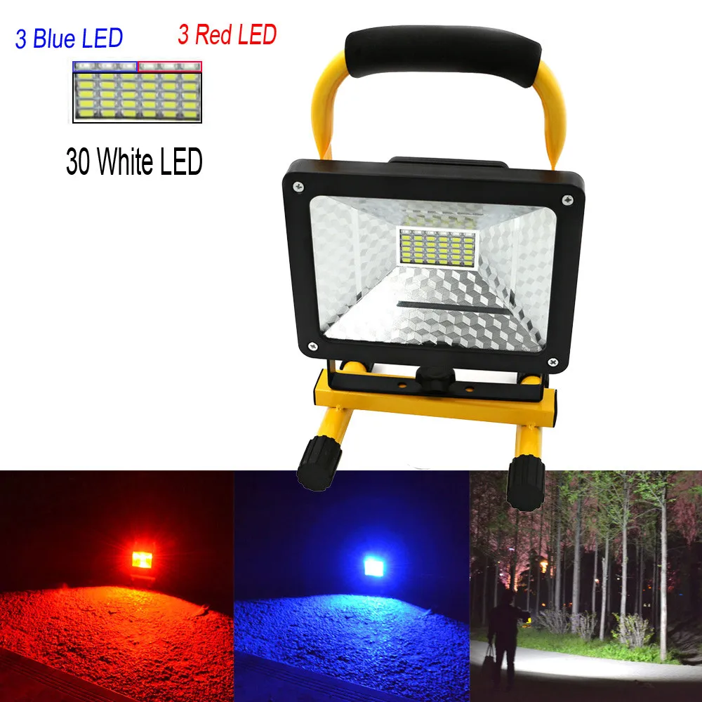 

30W 36 LED Portable Rechargeable Flood Light Spot Work Camping Fishing Lamp Lampe LED Camping Work light Linterna Lanterna Power