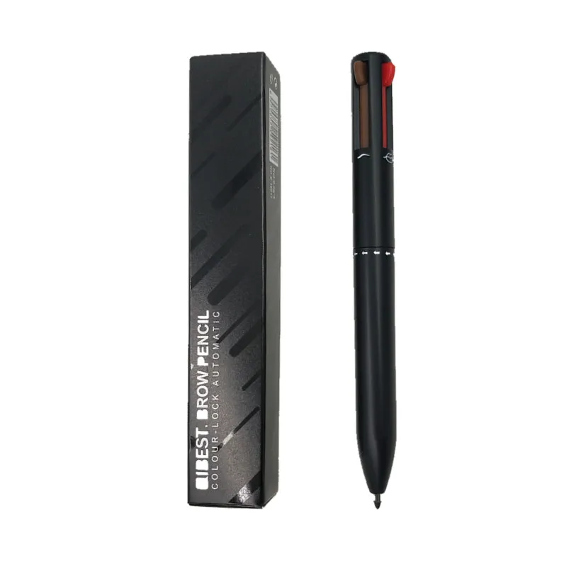 

QIBEST Brand Makeup Set 4 In 1 Eyebrow Pencil Rotating Pressed Refills For Eyeliner Lip Liner Pen Lasting Waterproof Cosmetics