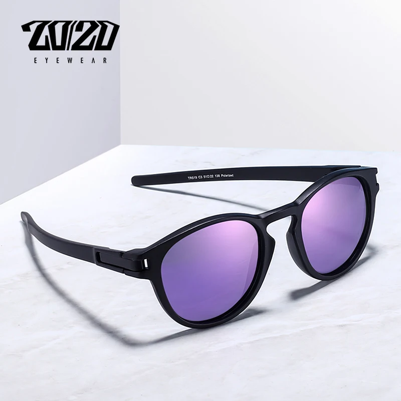 20/20 nuovi occhiali da sole da uomo Unisex TR90 lenti viola polarizzate  accessori per occhiali Vintage occhiali da sole per donna 519|Men's  Sunglasses| - AliExpress