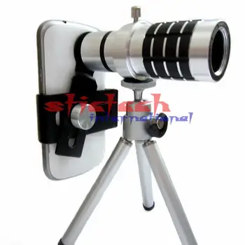 

by dhl or ems 20pcs Camera Telescope Lens Camera Lens 12X Zoom + Mount Tripod For iPhone for Samsung Android phone