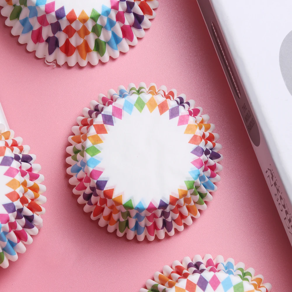 Бумажный Торт Cupcake Лайнер формы для выпечки Жаростойкие формы для духовки производитель 100 шт Пищевой Круглый формы для маффинов формы для торта