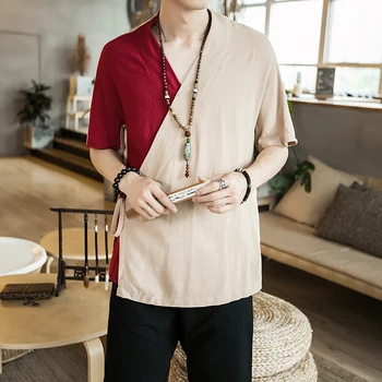 

2020 pure cotton two sided traditional chinese outfit tang top long sleeve hanfu top kung fu coat uniform clothing