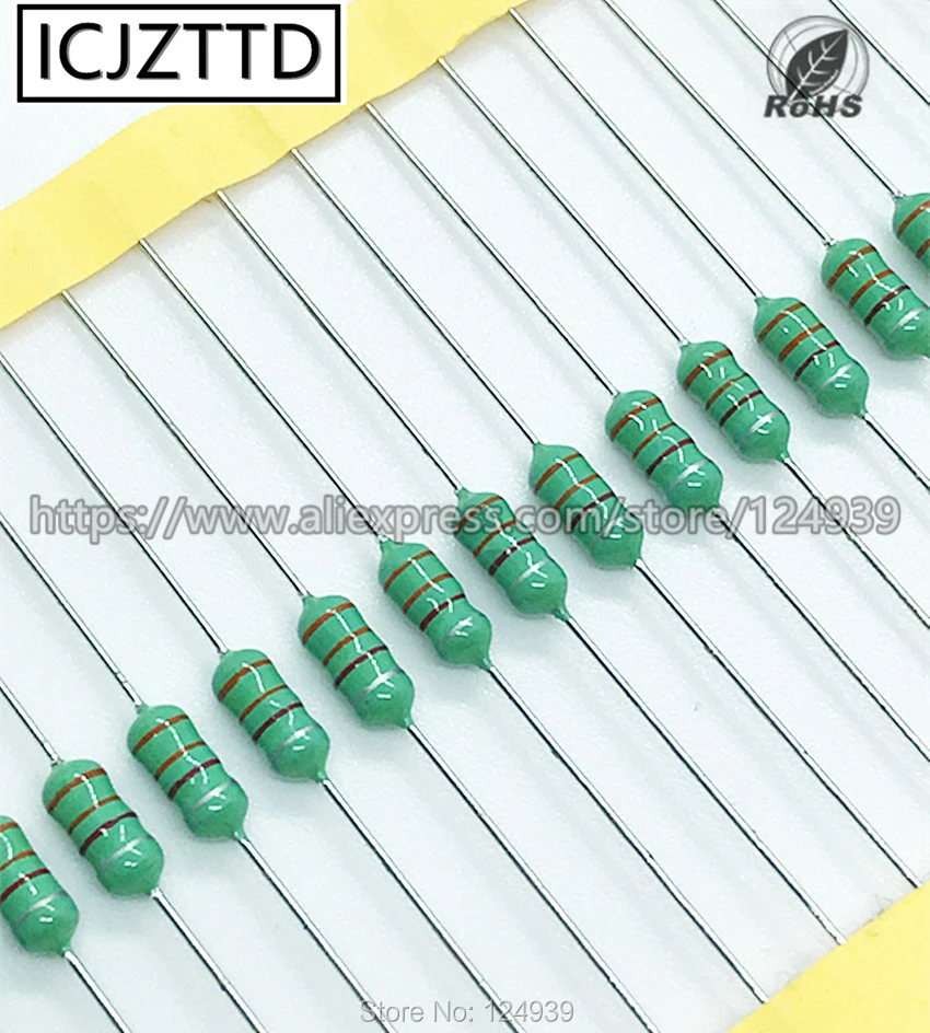 Maslin 1000PCS/LOT 1 2W Color Ring inductance DIP 0410 1000UH 1MH Inductor 