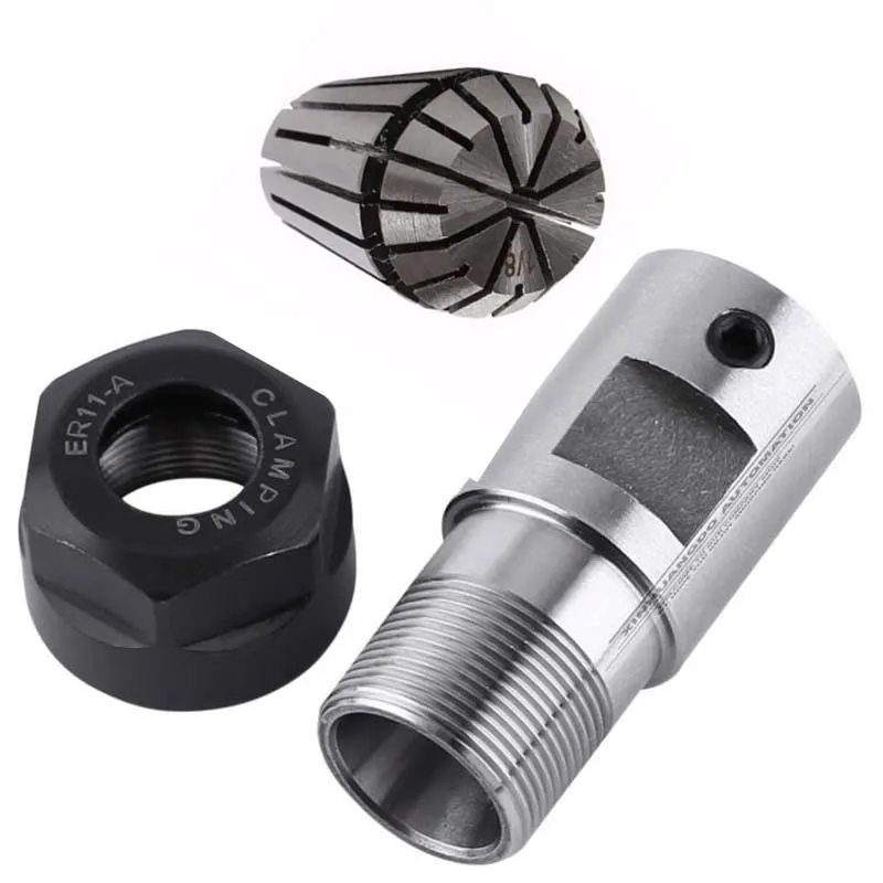 spindle machine tool clamping rod ER11 shaft 6 motor lengthened clamping knife engraving machine drill set take with ER11 collet
