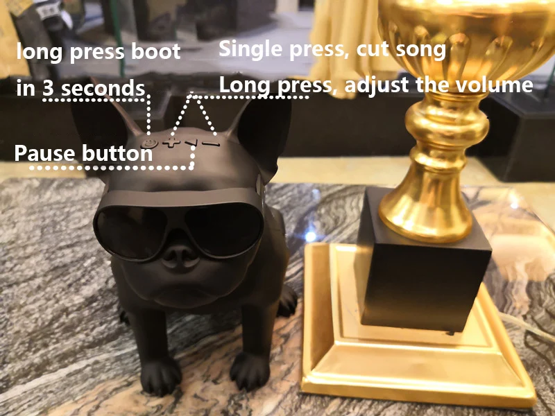 漫画の Bluetooth Speaker4 2 フルブルドッグヘッドミニワイヤレススーパー低音ステレオハイファイポータブルサウンドサブウーファー屋外 スピーカー Portable Speakers Aliexpress