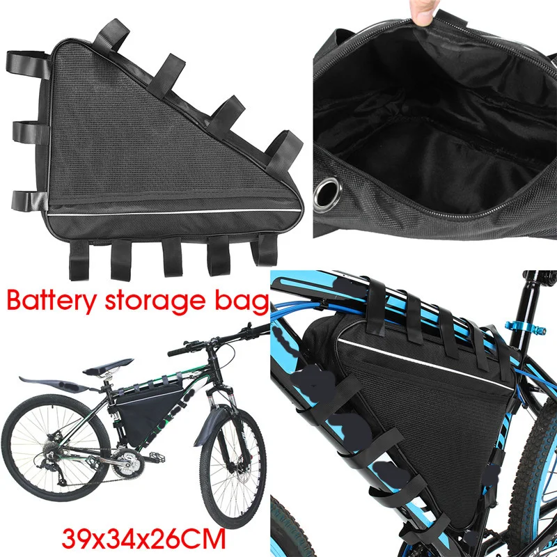 Flash Deal 36V 48V Mountain Bike Triangle Li-ion Battery Storage Bag Electric Bicycle Lithium Battery Triangle Battery Bag Cover 3 Flash Deal 36V 48V Mountain Bike Triangle Li-ion Battery Storage Bag Electric Bicycle Lithium Battery Triangle Battery Bag Cover 3