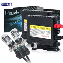 35w H4 HID Hi/lo Bixenon kit H4 bi xenon h4 flexible high low dual beam 4300k 6000k 8000k Bi-xenon hid kit H4-3