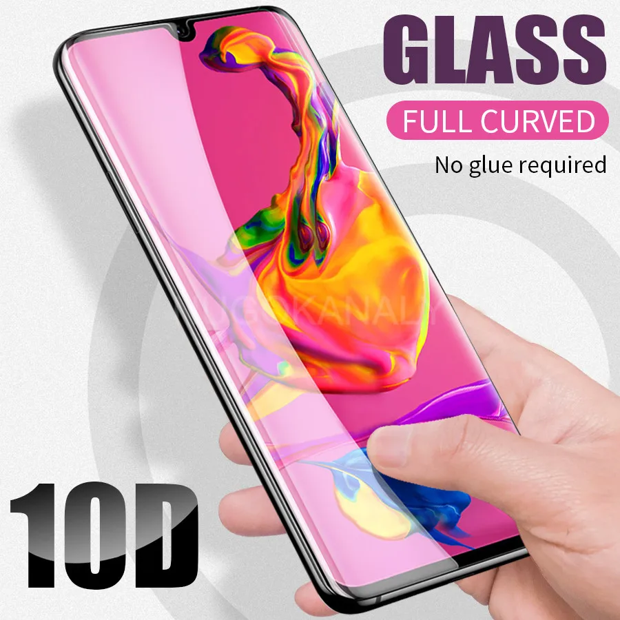 10D изогнутое полное покрытие Arc Edge закаленное стекло для HUAWEI P30 P20 mate 20 10 Pro Lite Enjoy 7s P защита экрана смартфона
