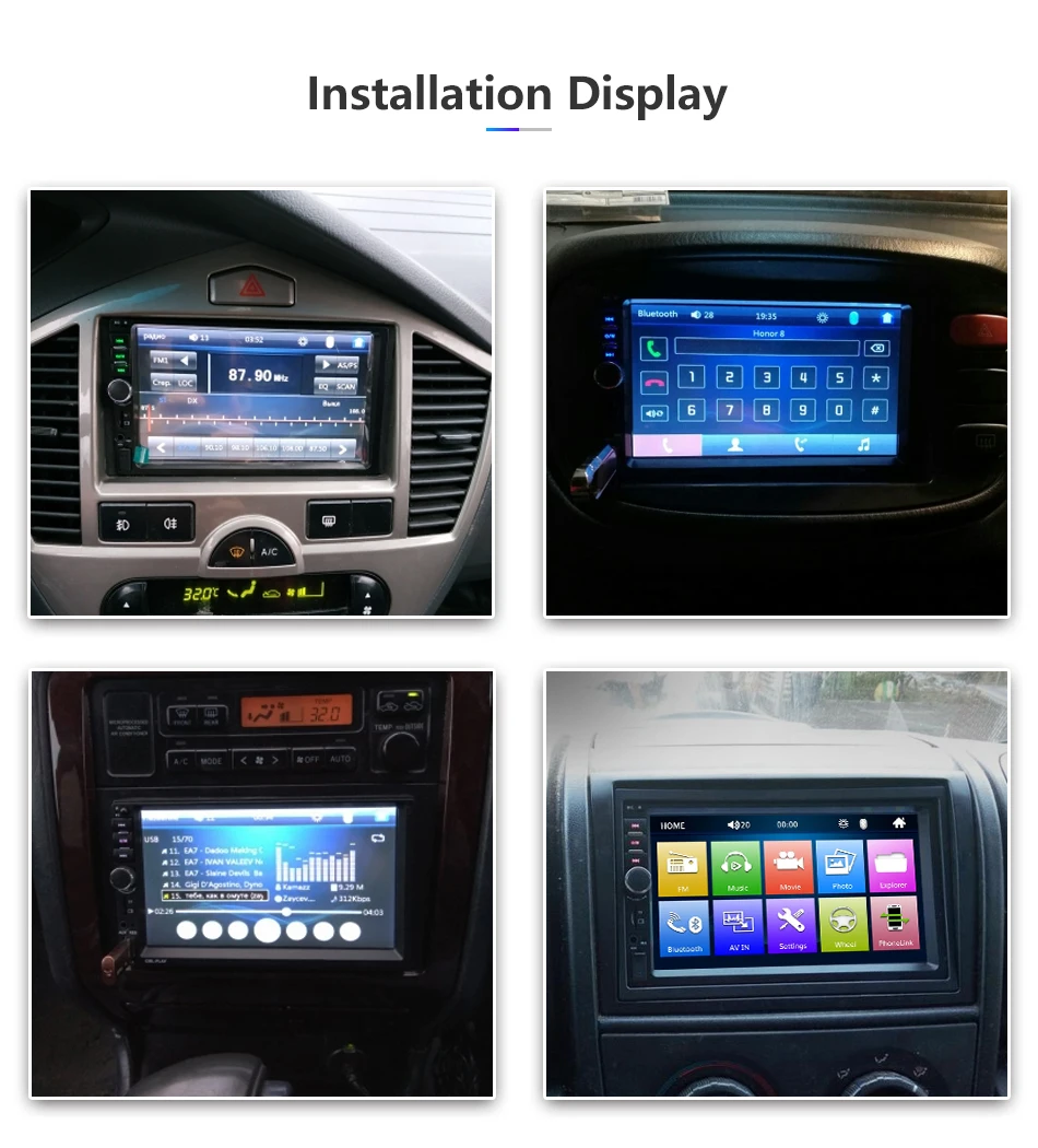 screen player United Backup Touch States Rabatt 2din Großer USD kamera multimedia Karte DVD Estrada Dollar spiegel Radio Auto MP5 TF mit Jansite Sidra autoradio Digital 2 screen player United Backup 2