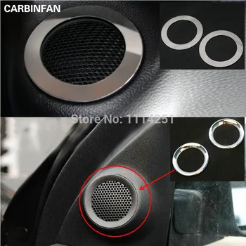 

Free Shipping Front + Rear Seats Up Speaker Box Bezel Trims Decoration Sticker For Jeep Grand Cherokee 2011 2012 2013 2014