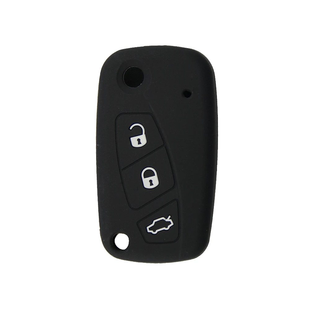 Мягкий силиконовый чехол для ключей от машины OkeyTech FIAT Panda Stilo Punto Doblo Grand Bravo 500 Ducato
