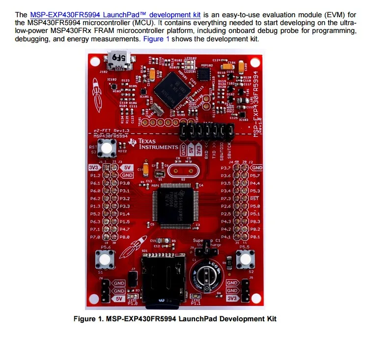MSP-EXP430FR5994 INFO