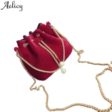 Aelicy dropshipping new 2018 hot SALE Women Fashion Solid Handbag font b Drawstring b font Shoulder