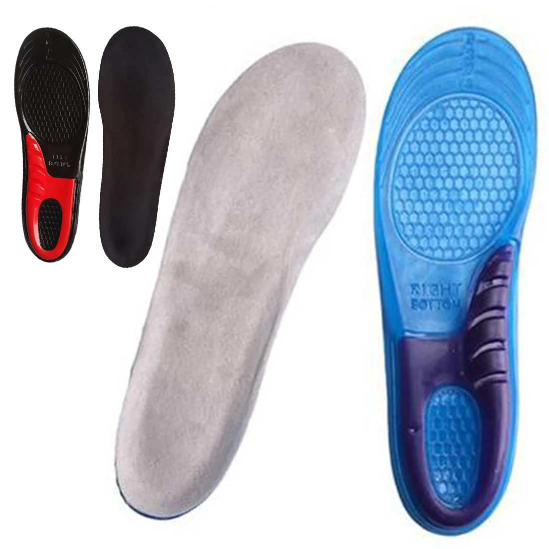 1 пара подушечек для обуви ортопедические стельки для супинания массажные силиконовые Нескользящие гелевые мягкие повседневные стельки для обуви для мужчин и женщин