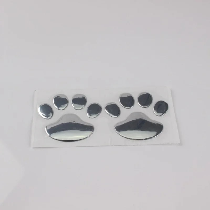 (50 парт/Лот) оптовая продажа 3D ПВХ собачья лапа забавная Наклейка автомобиль
