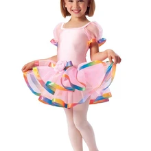 Тренировочная одежда для занятий гимнастикой, оригинальная Женская симпатичная балетная юбка, сценический костюм Внешняя торговля последняя Детское платье по сниженным ценам
