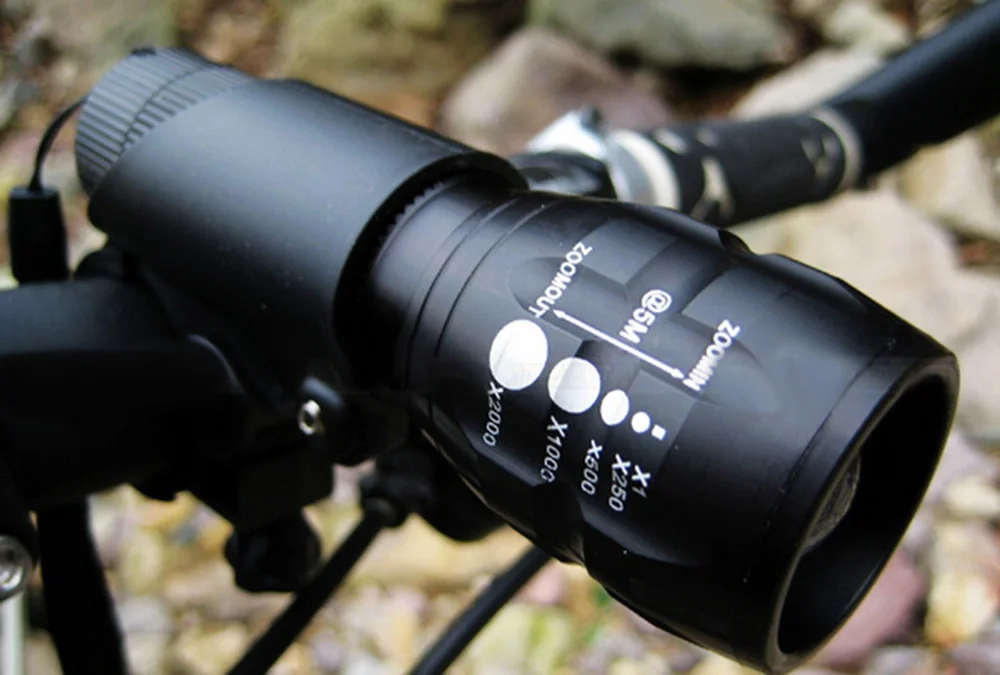 Q5 Bicycle Light 3W 140 Lumens 3 Modes LED Lamp Front Torch with Torch Holder