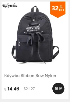 Rdywbu, высококачественный рюкзак со звездами, для мытья воды, из искусственной кожи, сумка для путешествий, для женщин, для отдыха, с заклепками, для девушек, большая емкость, на шпильке, школьный ранец, H104