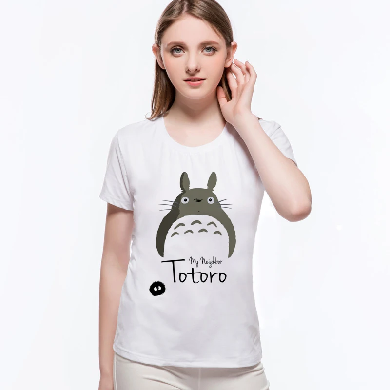 

Cartoon Anime Totoro T Shirt Women Graphic Top Best Deals Short Sleeve Cotton Custom Plus Size Party T-shirts L9-F2