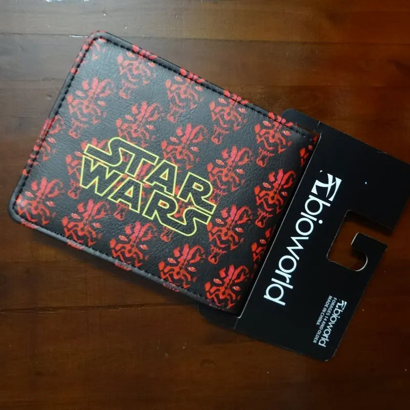 Star Wars Женские Кошельки Обувь для мальчиков gitls Короткие Кошелек bi-fold starwar фильм держателя карты доллар Сумки мультика кожа короткие женские Кошельки