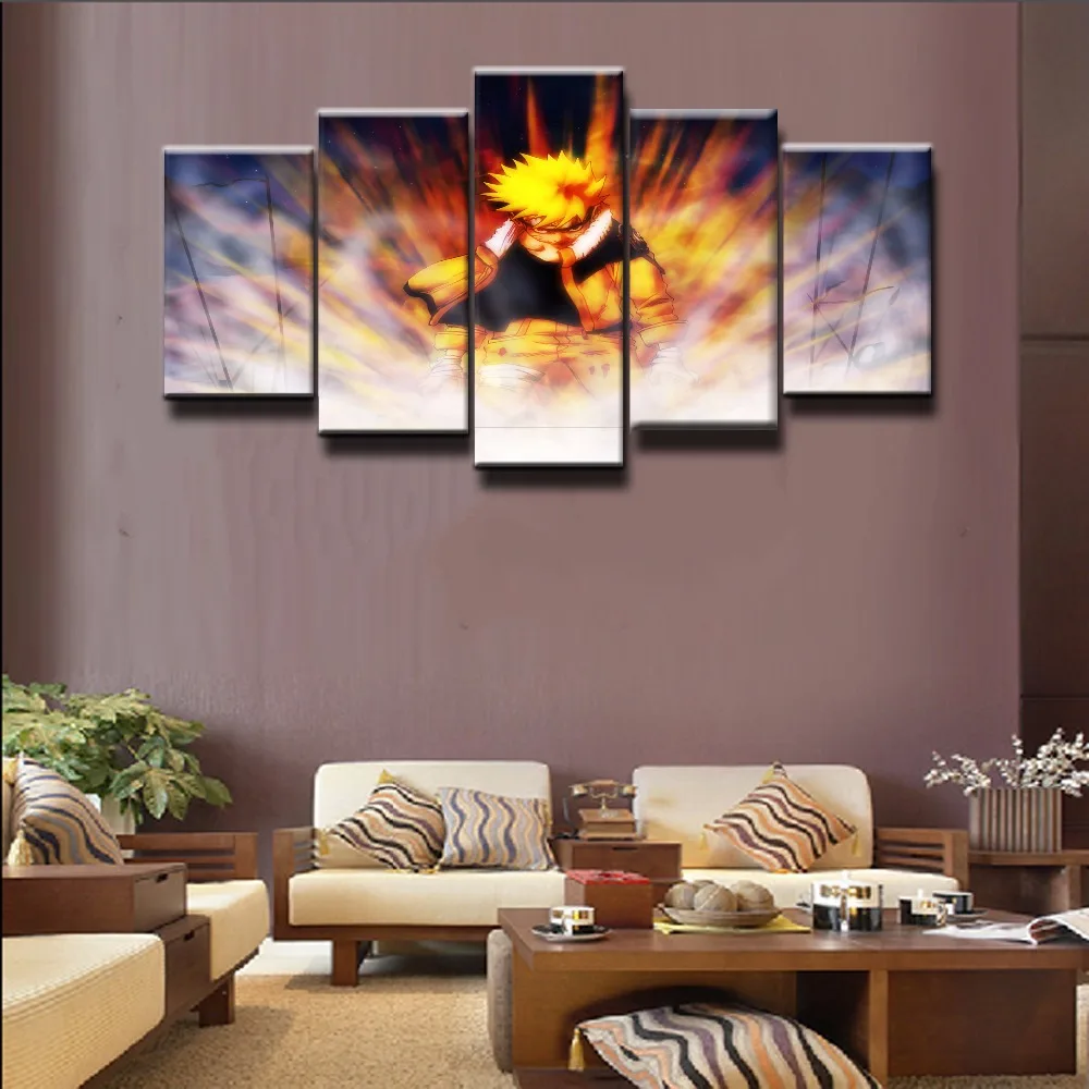 

Hot Sel 5 Piece Modern Home Decor Naruto Cuadros Decoracion Paintings on Canvas Wall Art for Home Decorations Wall Decor Artwork