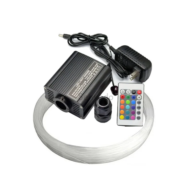 Buy RGBW LED 16W fiber optic light engine driver with 24key controller + 300PCS