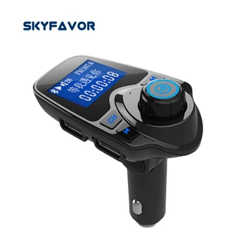 

Dual USB charger Bluetooth handsfree car kit bluetooth fm transmitter have 3.5 and SD socket with 1.44 inch lcd display