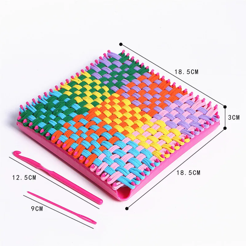 Craft Loops Weaving Loom Toy Yarn Craft Kids Learning Educational Toys Knitting Machine Weaving Knit Loom For Bag DIY Craft Tool (3)