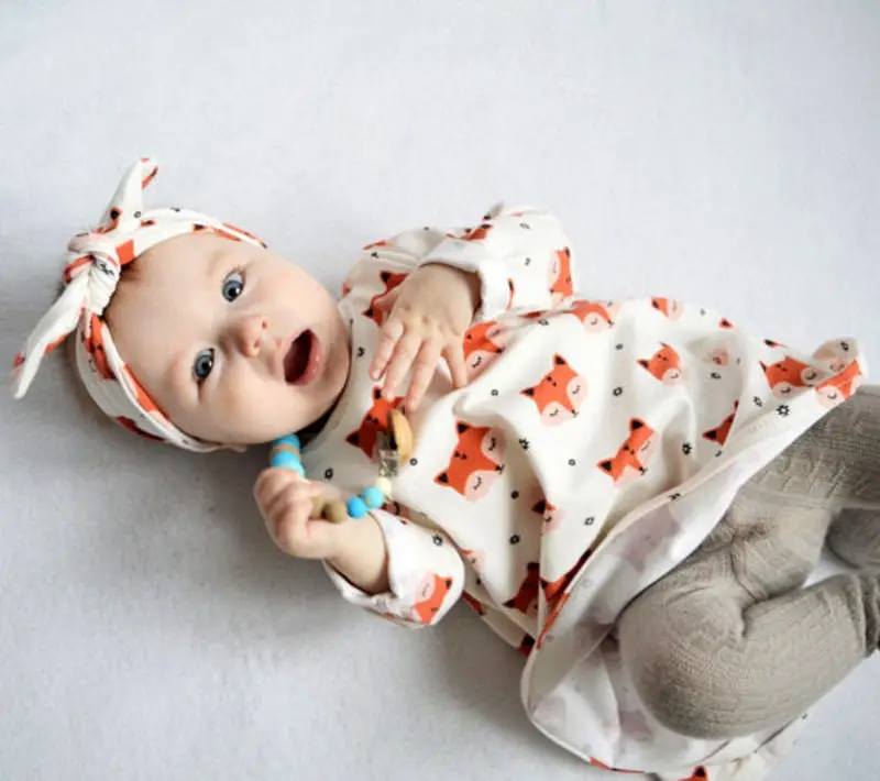 Newborn-Baby-Girls-Long-Sleeve-Cotton-Dress-Headband-Outfits-2pcs-Clothing-Set (3)