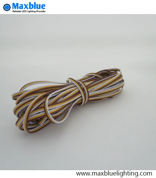 

10meter 3-wire 22AWG 3 Pin Extension Wire Cable Cord for CCT Adjustable Dual White LED Strip Free shipping