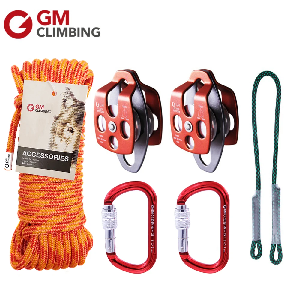 Rock Climbing Equipment 25kN Carabiner Climbing Rope Pulley