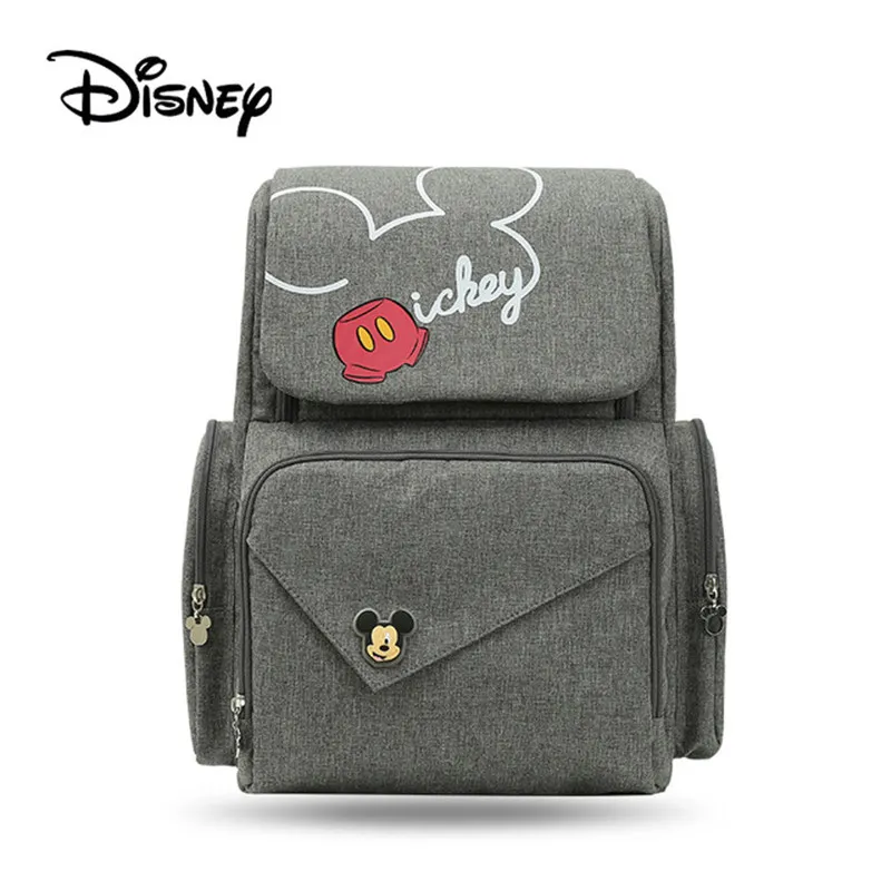 

Disney Bottle Feeding Insulation Mummy Bag Oxford Cloth Diaper Storage Bag Backpack Fashion Waterproof Large Capacity Diaper Bag