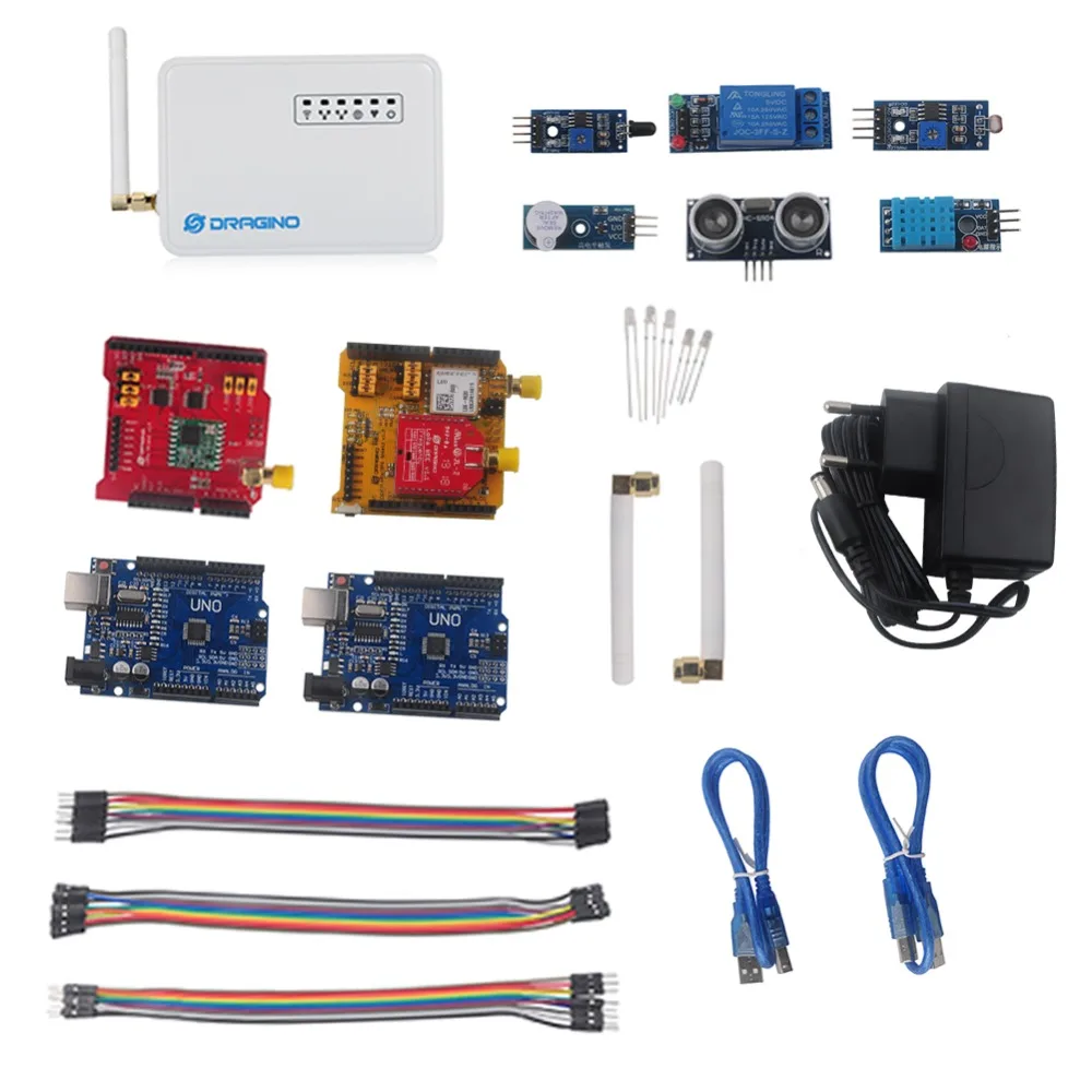 Для Dragino LoRa IoT Development Kit Интернет вещей с LG01-P LoRa шлюз LoRa/gps щит 433 МГц 868 МГц 915 МГц