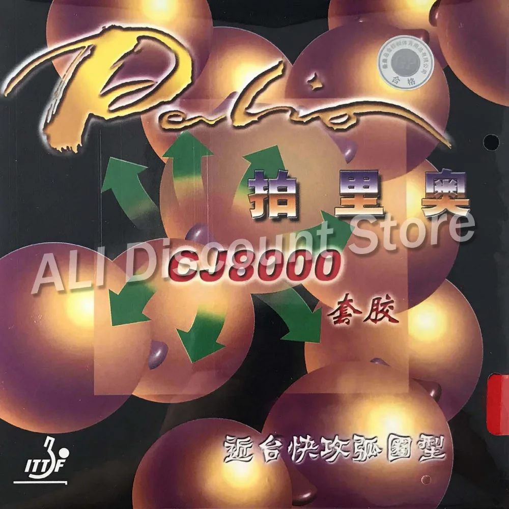 

Palio CJ8000 Pips-In Table Tennis (PingPong) Rubber With Sponge (45-47 Degrees)