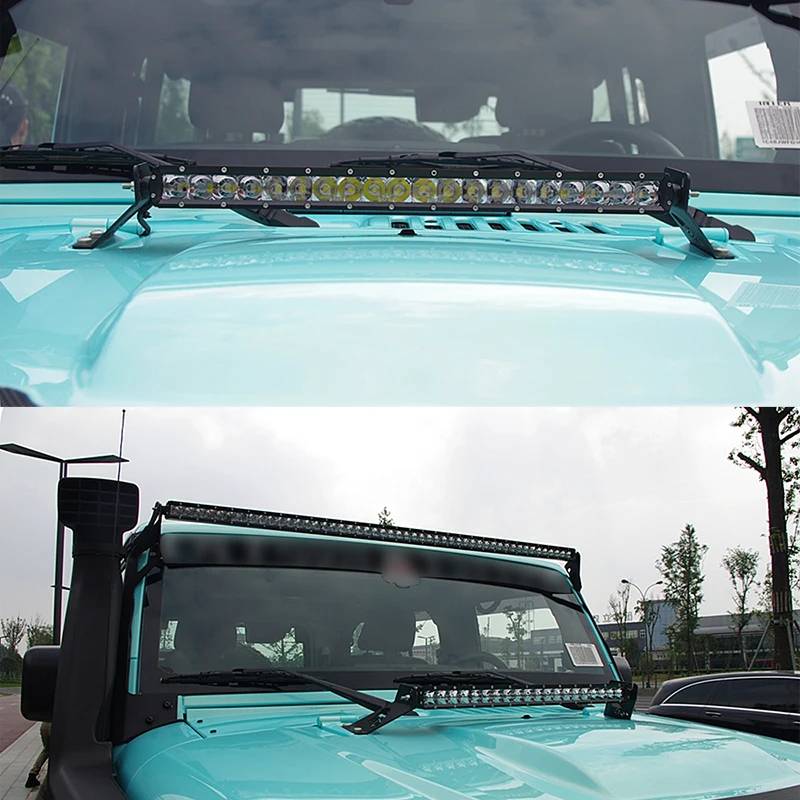 20 21 дюймов прямой светодиодный рабочий светильник 100 Вт Однорядный комбинированный точечный луч 12 В 24 В для автомобиля грузовика мотоцикла джипа SUV Flog Lamp