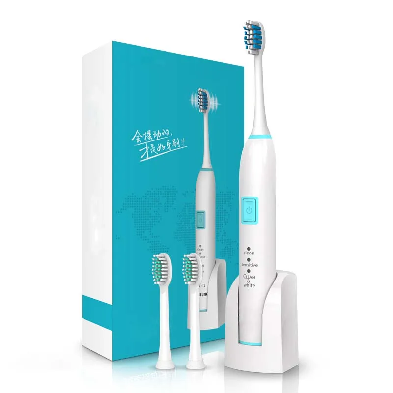 IPX7 level waterproof Ultrasonic Electric Toothbrush Wireless